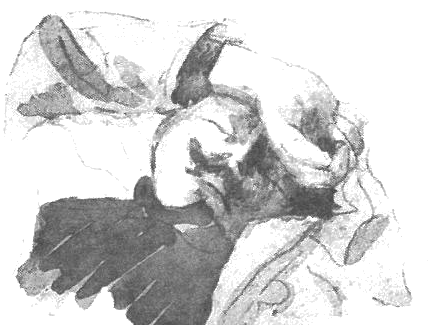 Sketch of two hands clasping in friendship