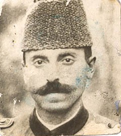Portrait of Mehmet İnce in Ottoman army uniform